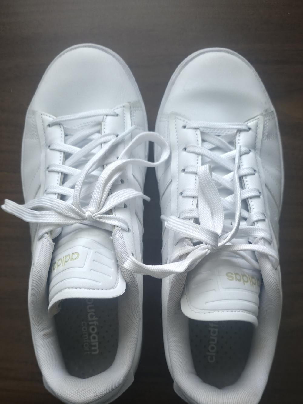 Adidas Women’s White Leather Sneakers - Classic Low-Top